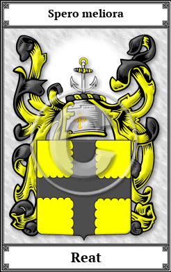 Reat Family Crest Download (JPG)  Book Plated - 150 DPI