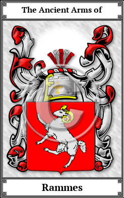 Rammes Family Crest Download (JPG)  Book Plated - 150 DPI