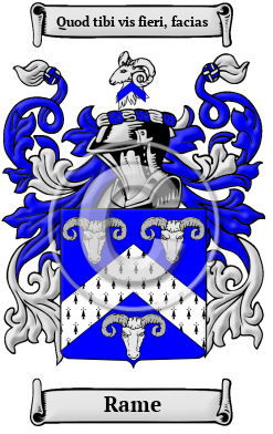 Fysik etikette Hold sammen med Rame Name Meaning, Family History, Family Crest & Coats of Arms, English