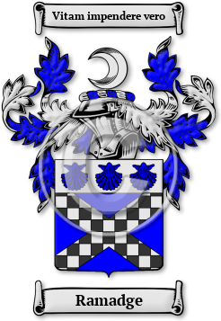 Ramadge Family Crest Download (jpg) Legacy Series - 150 DPI