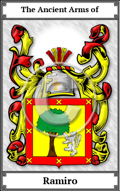 Ramiro Family Crest Download (JPG)  Book Plated - 150 DPI
