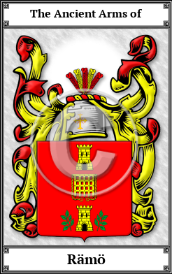 Rämö Family Crest Download (JPG)  Book Plated - 150 DPI