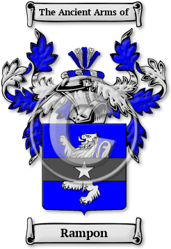 Rampon Family Crest Download (jpg) Legacy Series - 150 DPI
