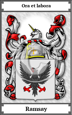 Ramsay Family Crest Download (JPG)  Book Plated - 150 DPI