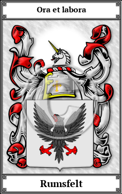 Rumsfelt Family Crest Download (JPG)  Book Plated - 150 DPI