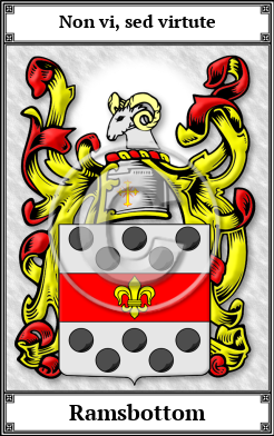 Ramsbottom Family Crest Download (JPG) Book Plated - 300 DPI