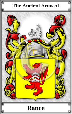 Rance Family Crest Download (JPG) Book Plated - 600 DPI