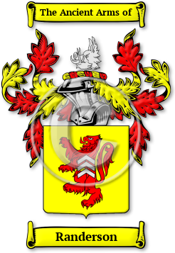 Randerson Family Crest Download (jpg) Legacy Series - 150 DPI