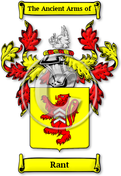 Rant Family Crest Download (jpg) Legacy Series - 150 DPI