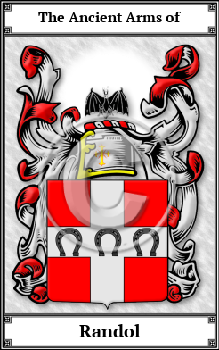 Randol Family Crest Download (JPG) Book Plated - 600 DPI