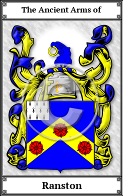 Ranston Family Crest Download (JPG)  Book Plated - 150 DPI