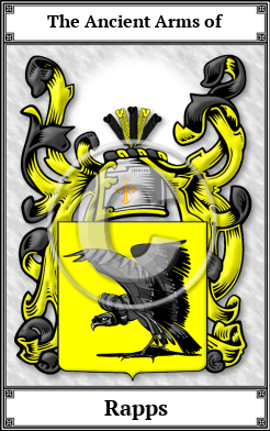 Rapps Family Crest Download (JPG) Book Plated - 600 DPI