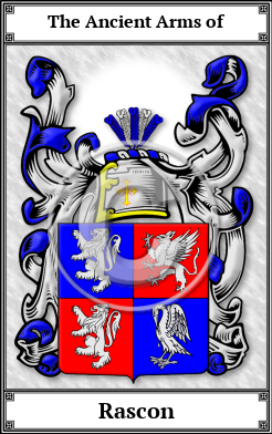 Rascon Family Crest Download (JPG) Book Plated - 600 DPI