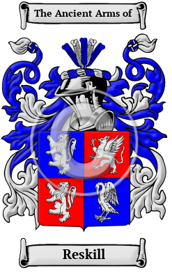Reskill Family Crest Download (jpg) Heritage Series - 150 DPI