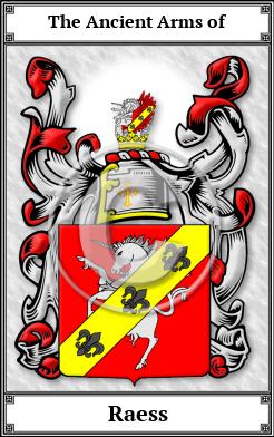 Raess Family Crest Download (JPG)  Book Plated - 150 DPI