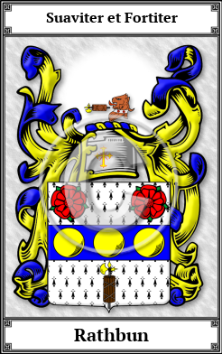Rathbun Family Crest Download (JPG)  Book Plated - 150 DPI