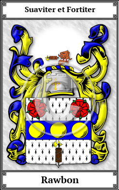 Rawbon Family Crest Download (JPG)  Book Plated - 150 DPI