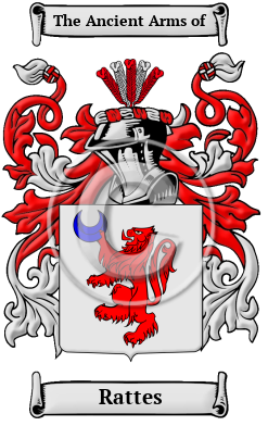 Rattes Family Crest/Coat of Arms