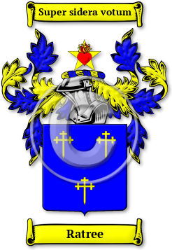 Ratree Family Crest Download (jpg) Legacy Series - 150 DPI