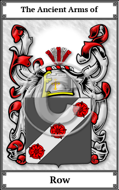 Row Family Crest Download (JPG)  Book Plated - 150 DPI