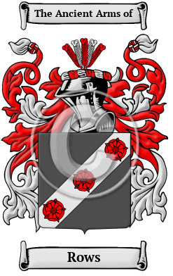 Rows Family Crest Download (JPG) Heritage Series - 600 DPI
