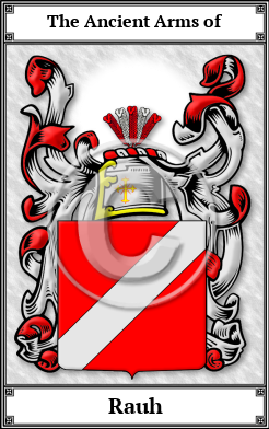 Rauh Family Crest Download (JPG) Book Plated - 600 DPI