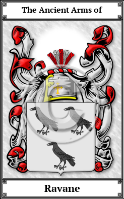 Ravane Family Crest Download (JPG)  Book Plated - 150 DPI