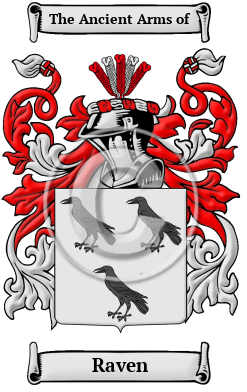 Raven Family Crest Download (JPG) Heritage Series - 600 DPI