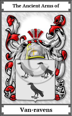 Van-ravens Family Crest Download (JPG)  Book Plated - 150 DPI