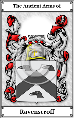 Ravenscroff Family Crest Download (JPG)  Book Plated - 150 DPI