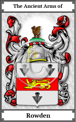 Rowden Family Crest Download (JPG)  Book Plated - 150 DPI