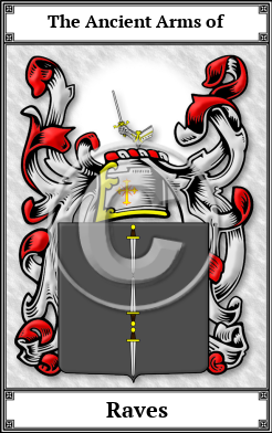 Raves Family Crest Download (JPG)  Book Plated - 150 DPI