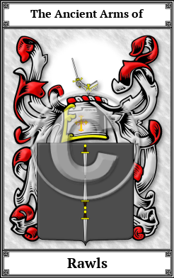 Rawls Family Crest Download (JPG)  Book Plated - 150 DPI