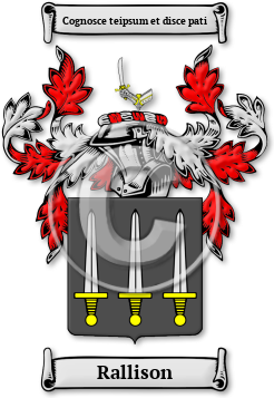 Rallison Family Crest Download (jpg) Legacy Series - 150 DPI