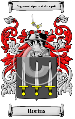 Rorins Family Crest/Coat of Arms