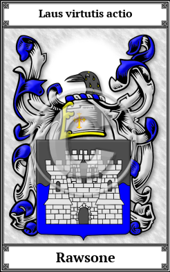 Rawsone Family Crest Download (JPG) Book Plated - 600 DPI