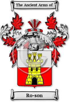 Ro-son Family Crest Download (jpg) Legacy Series - 150 DPI