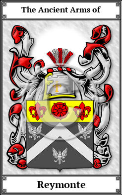 Reymonte Family Crest Download (JPG)  Book Plated - 150 DPI