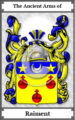 Raiment Family Crest Download (JPG)  Book Plated - 150 DPI