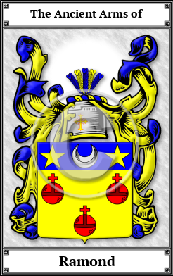 Ramond Family Crest Download (JPG)  Book Plated - 150 DPI