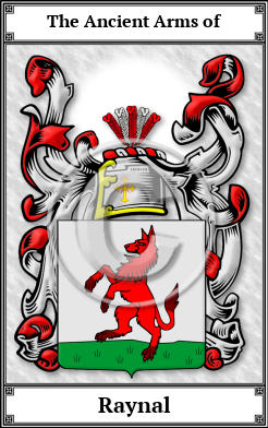 Raynal Family Crest Download (JPG)  Book Plated - 150 DPI
