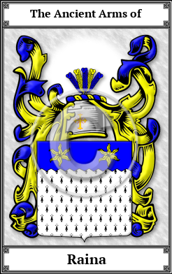 Raina Family Crest Download (JPG)  Book Plated - 150 DPI