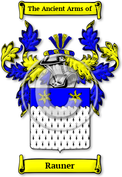 Rauner Family Crest Download (jpg) Legacy Series - 150 DPI