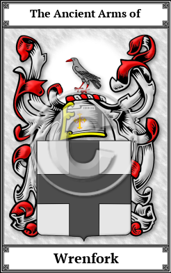 Wrenfork Family Crest Download (JPG)  Book Plated - 150 DPI