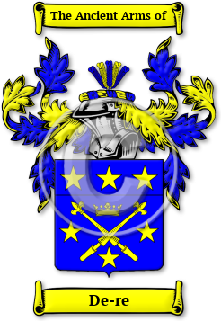 De-re Family Crest Download (jpg) Legacy Series - 150 DPI