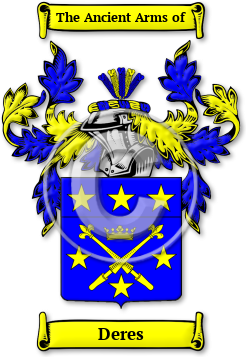 Deres Family Crest Download (jpg) Legacy Series - 150 DPI