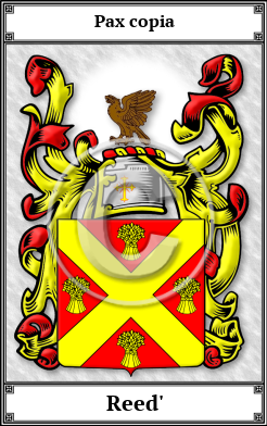 Reed' Family Crest Download (JPG)  Book Plated - 150 DPI