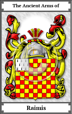 Raimis Family Crest Download (JPG)  Book Plated - 150 DPI