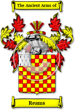 Reams Family Crest Download (jpg) Legacy Series - 150 DPI
