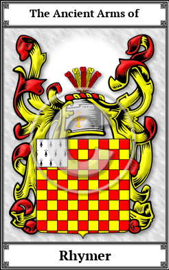 Rhymer Family Crest Download (JPG)  Book Plated - 150 DPI